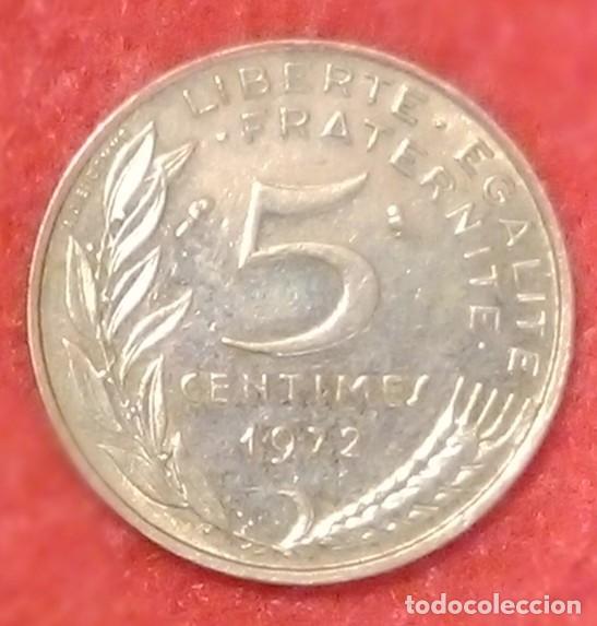 Monedas antiguas de Europa: MONEDA DE FRANCIA 1972 - 5 C&Eacute;NTIMOS - ALUMINIO-BRONCE
