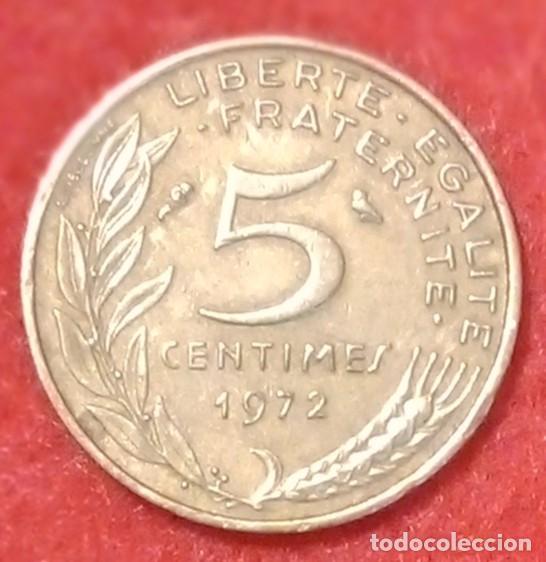 Monedas antiguas de Europa: MONEDA DE FRANCIA 1972 - 5 C&Eacute;NTIMOS - ALUMINIO-BRONCE (2)