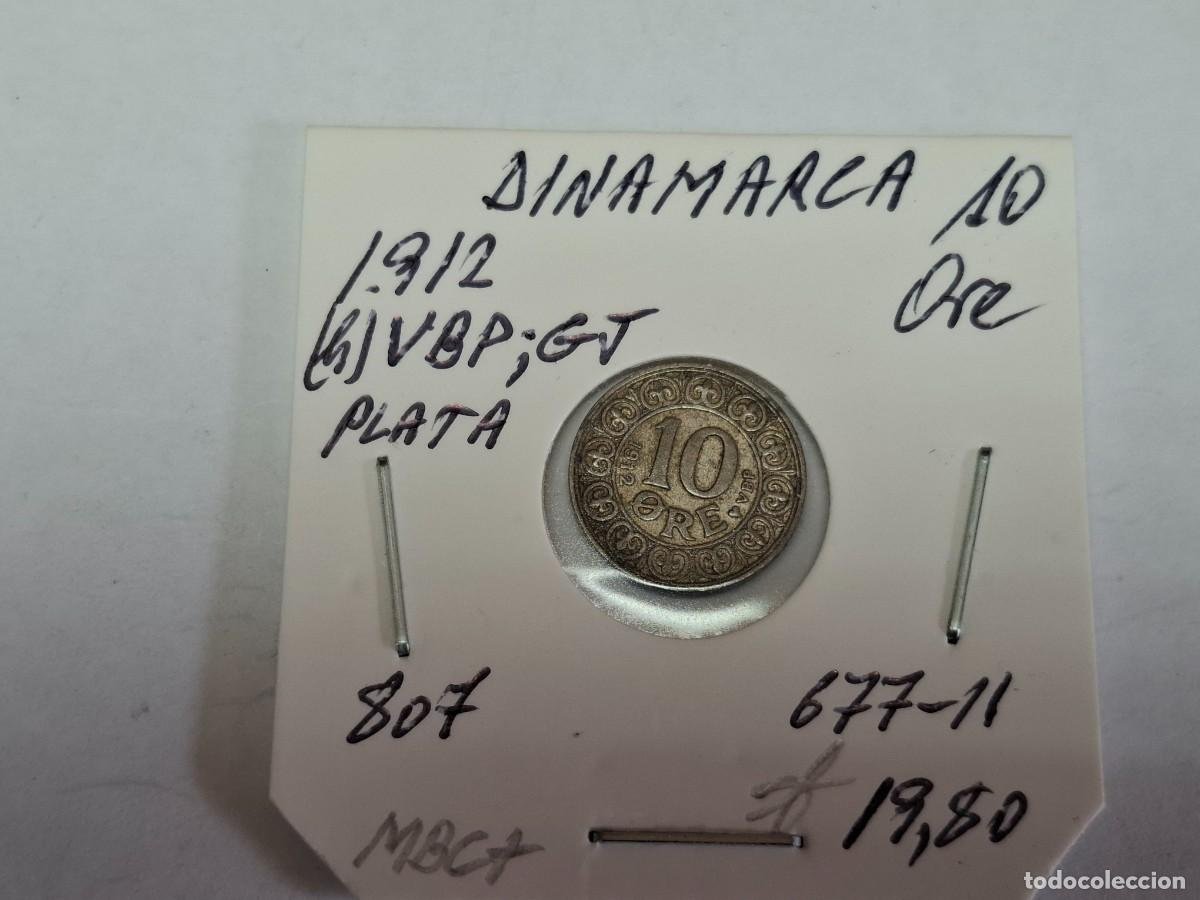 Monedas antiguas de Europa: 10 ORE de PLATA de 1912 (h) VBP GL KM 807 DINAMARCA en MBC+