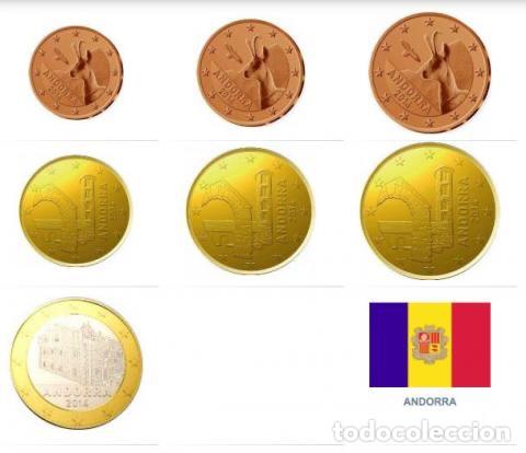 Monedas antiguas de Europa: Serie Andorra 2025 (7 Valores) SC