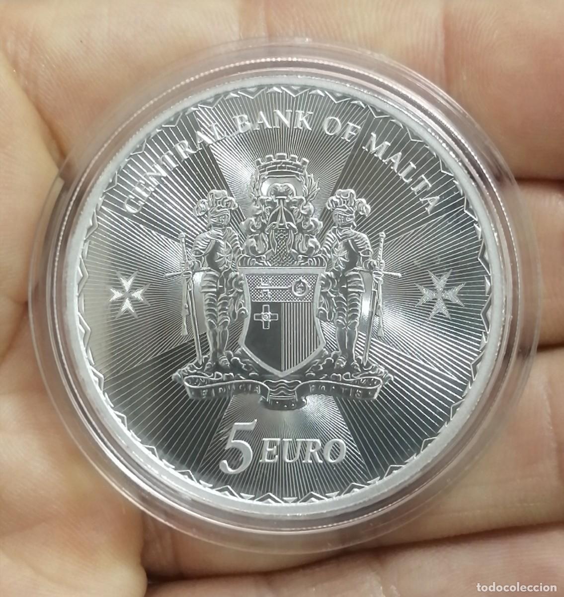 Old Coins of Europe: ONZA PLATA CRUZ DE MALTA 2024 NUEVA