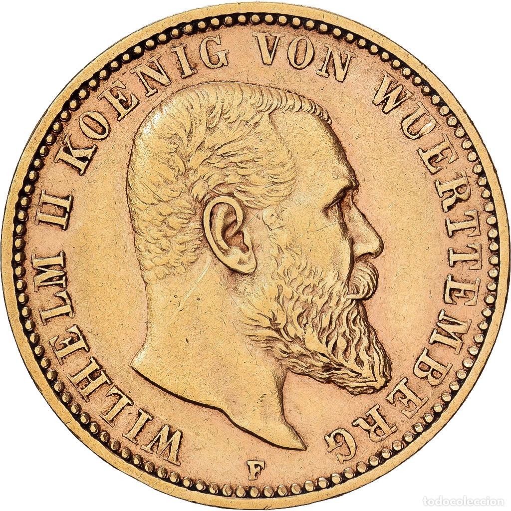 Monedas antiguas de Europa: [#1117868] Estados alemanes, WURTTEMBERG, Wilhelm II, 10 Mark, 1900, Freudenstadt, Oro