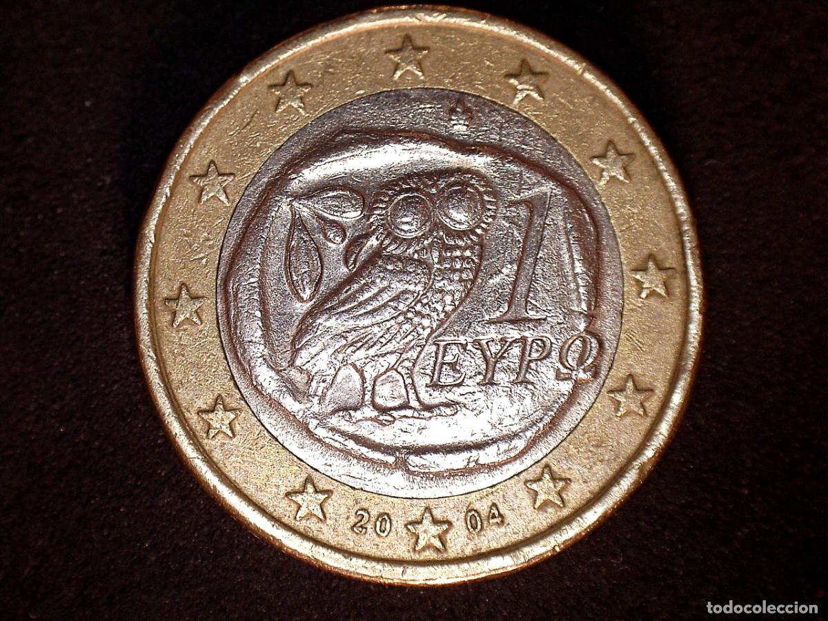 Monedas antiguas de Europa: 1 EURO GRECIA 2004 CIRCULADA - MONEDAS USADAS EUROS GREECE