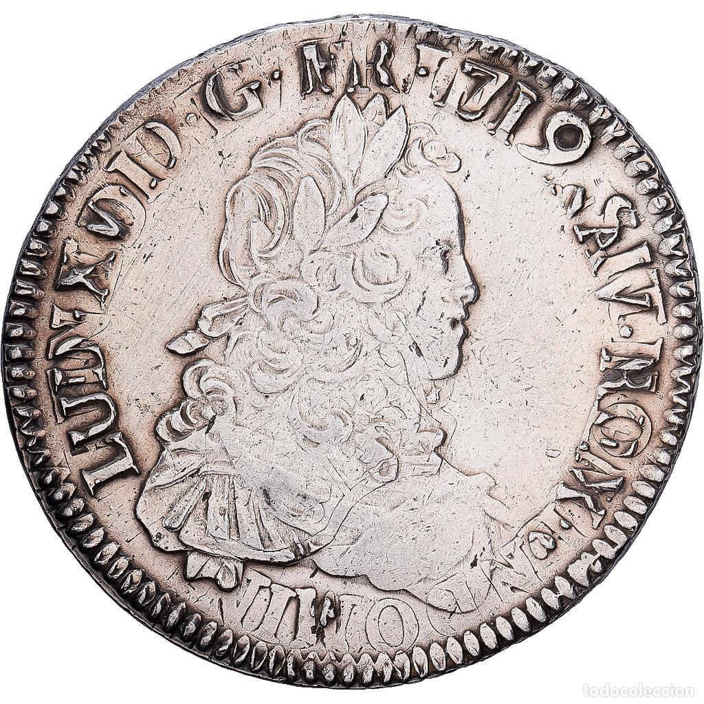 Monedas antiguas de Europa: [#1545025] Francia, Louis XV, &Eacute;cu de France, 1720, Poitiers, reformed, Plata, EBC