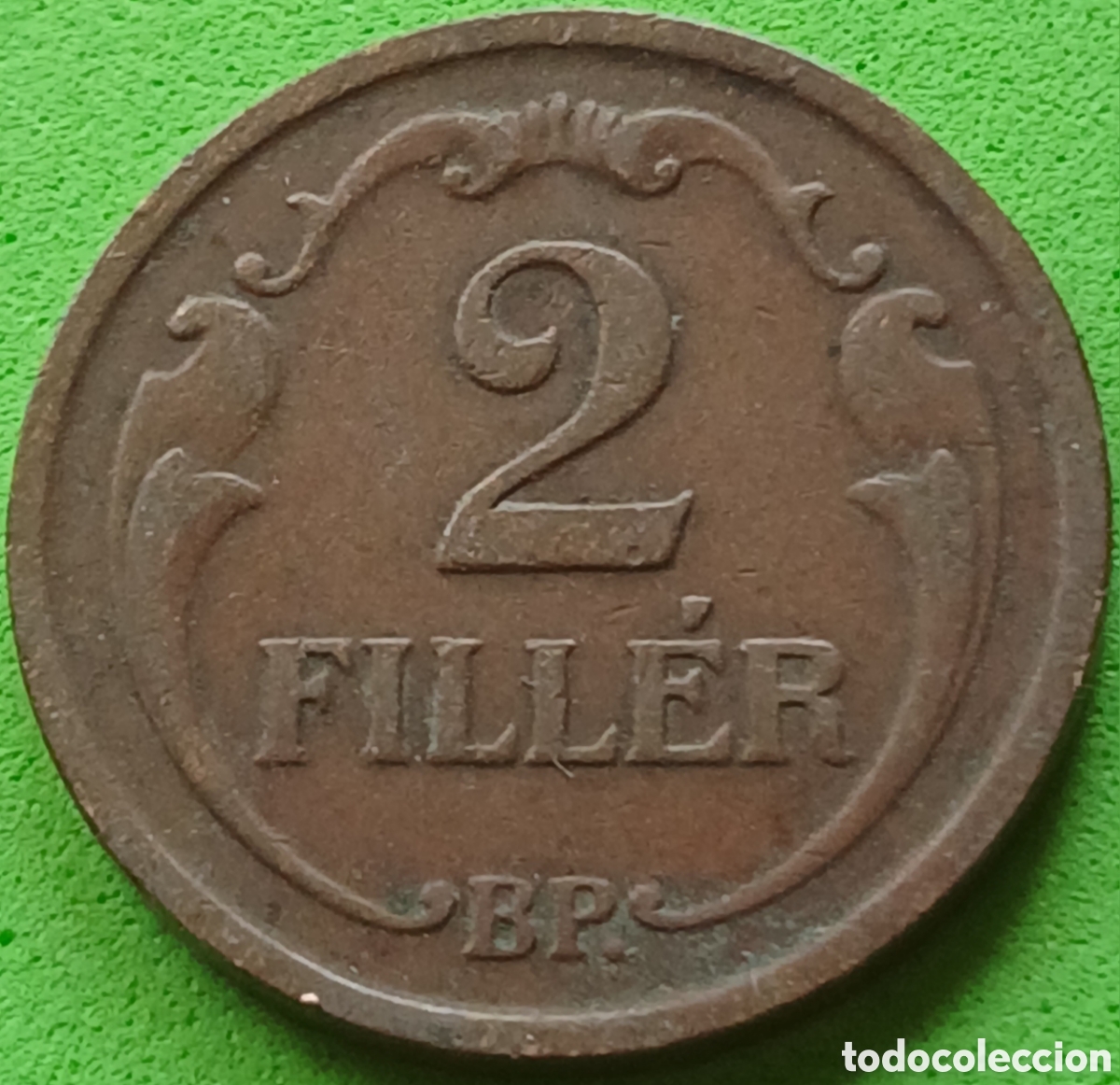 Monedas antiguas de Europa: Hungr&iacute;a 2 filler 1938 km#506