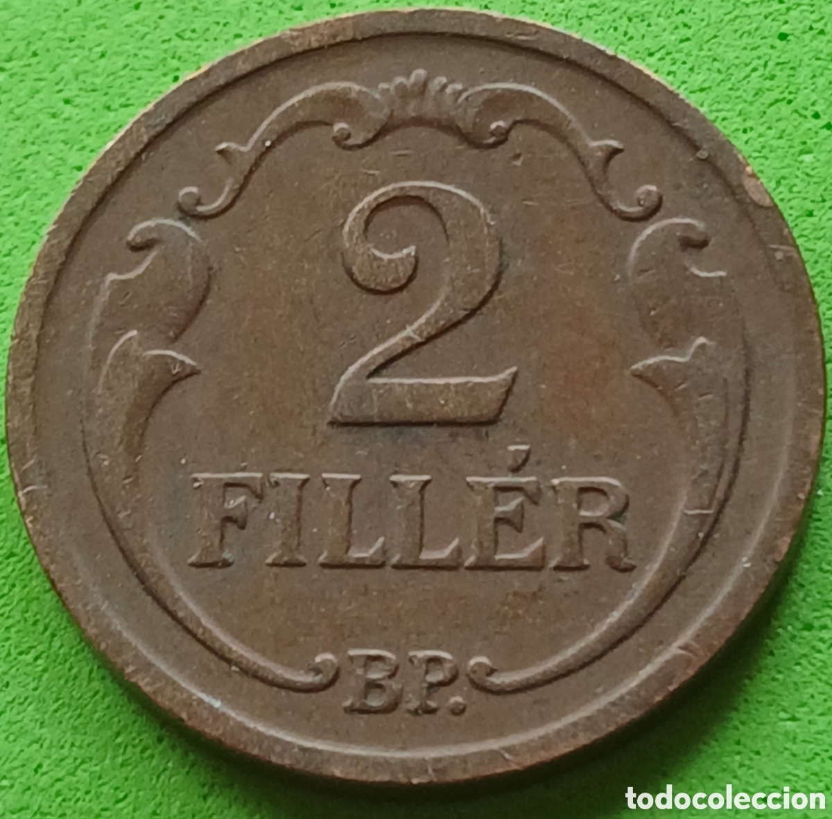 Monedas antiguas de Europa: Hungr&iacute;a 2 filler 1935 km#506