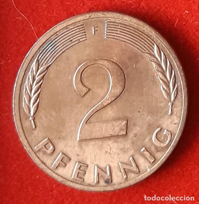 Monedas antiguas de Europa: MONEDA DE ALEMANIA 1980 - 2 PFENNING, CECA F - ACERO-COBRE