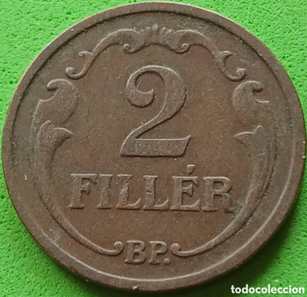 Monedas antiguas de Europa: Hungr&iacute;a 2 filler 1934 km#506