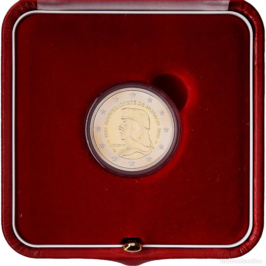 Monedas antiguas de Europa: [#1545002] M&oacute;naco, Albert II, 2 Euro, Lucien 1er (500 ans), Prueba, 2012, MDP