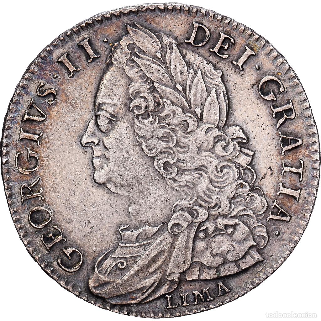 Monedas antiguas de Europa: [#1545026] Gran Breta&ntilde;a, George II, 1/2 Crown, 1746, London, Plata, MBC, KM:584