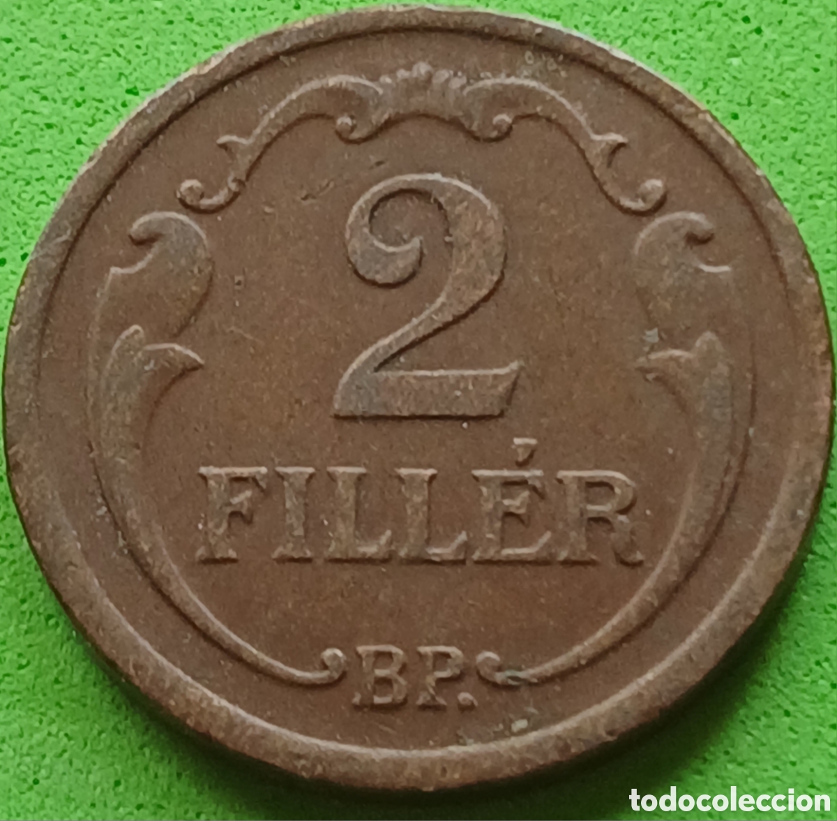 Monedas antiguas de Europa: Hungr&iacute;a 2 filler 1929 km#506