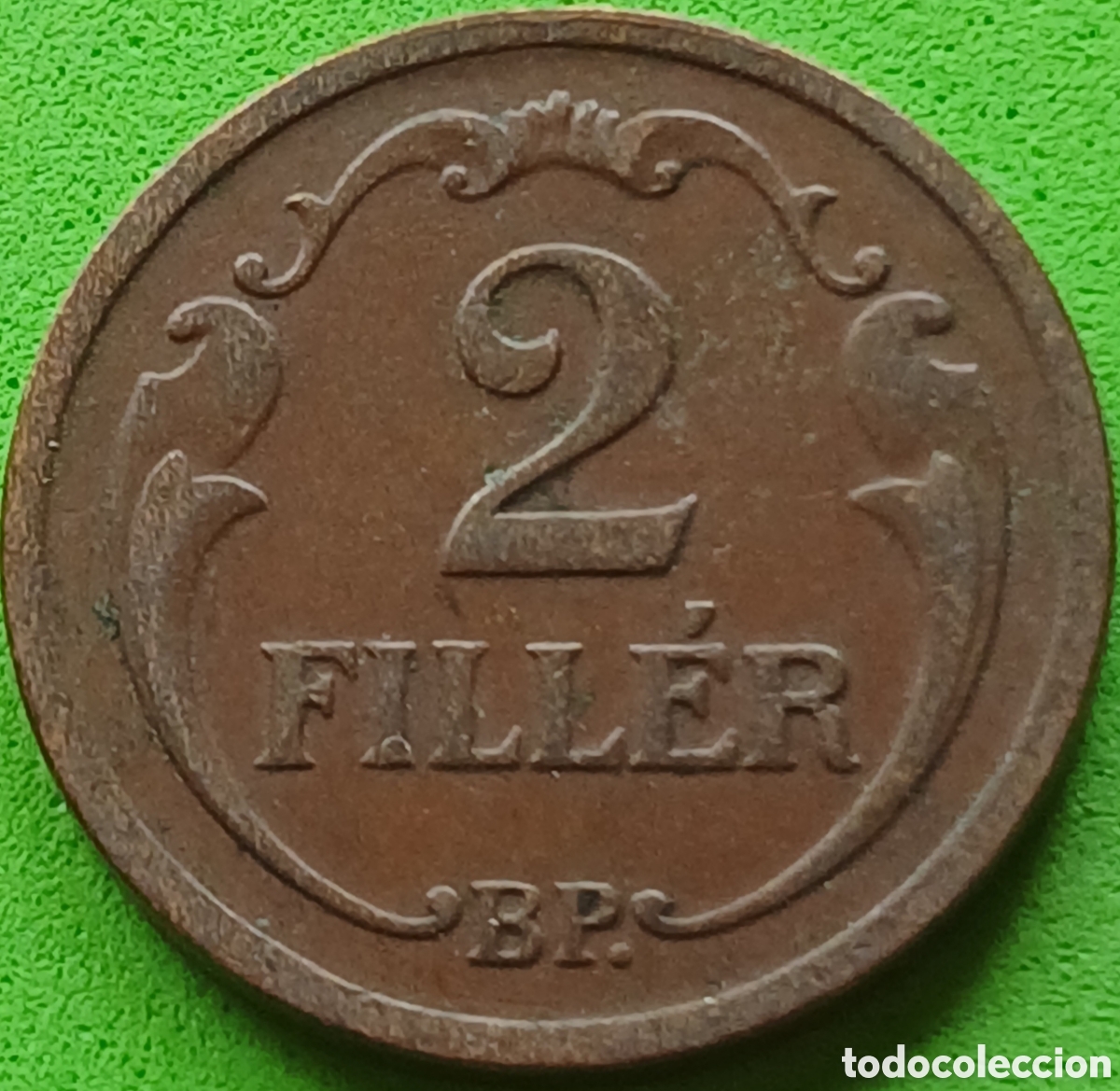 Monedas antiguas de Europa: Hungr&iacute;a 2 filler 1928 km#506