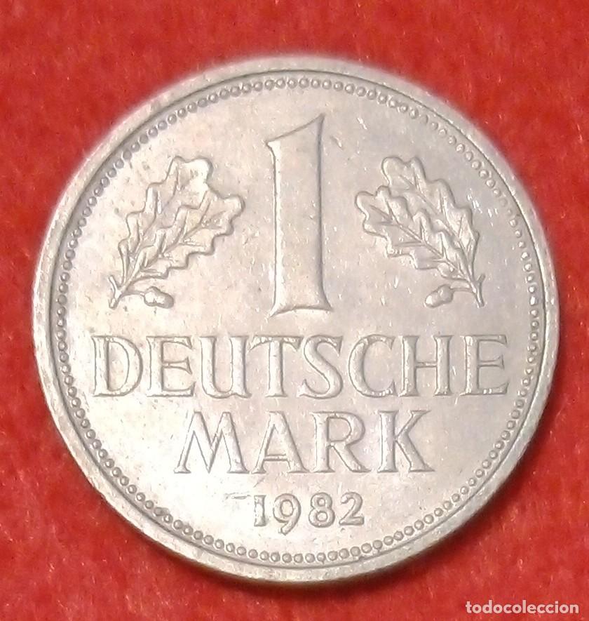 Monedas antiguas de Europa: MONEDA DE ALEMANIA 1982 - 1 MARCO, CECA D - COBRE-N&Iacute;QUEL