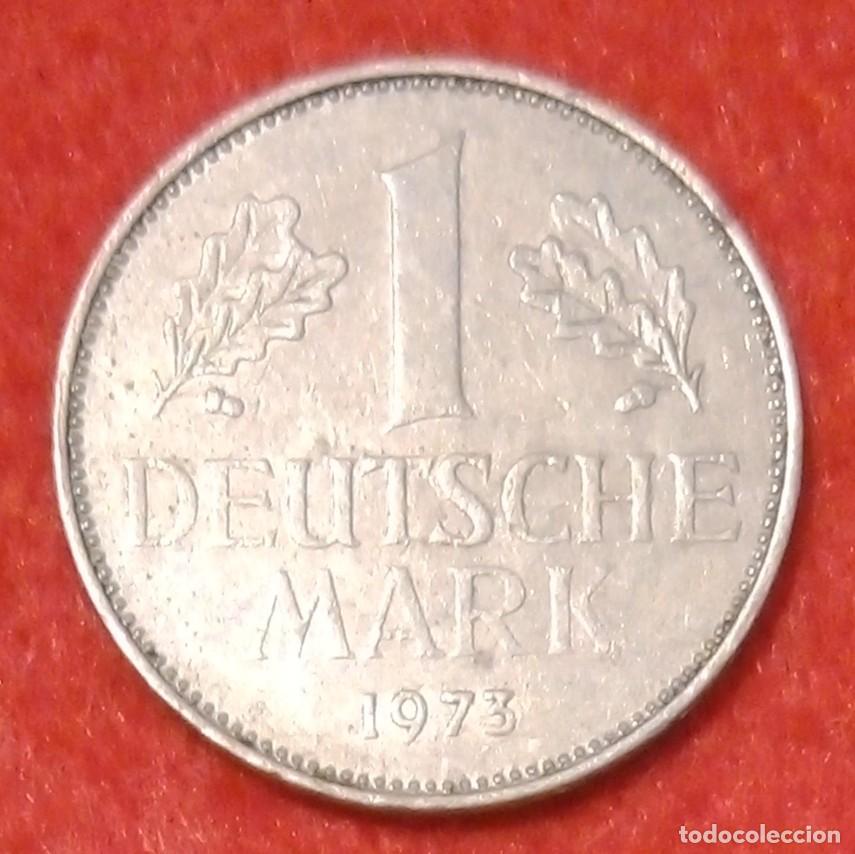Monedas antiguas de Europa: MONEDA DE ALEMANIA 1973 - 1 MARCO, CECA J - COBRE-N&Iacute;QUEL