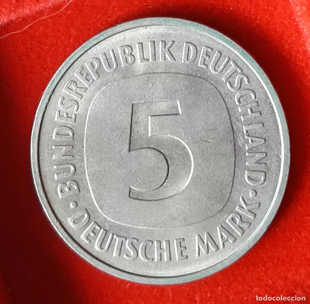 Monedas antiguas de Europa: MONEDA DE ALEMANIA 1975 - 5 MARCOS, CECA F - COBRE-N&Iacute;QUEL
