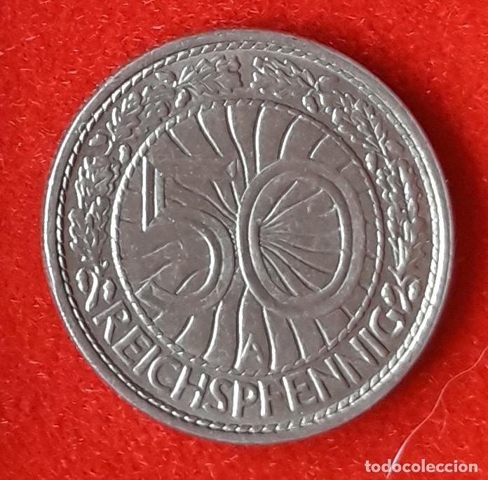 Monedas antiguas de Europa: MONEDA DE ALEMANIA REP. DE WEIMAR 1928 - 50 REICHSPFENNING, CECA A - N&Iacute;QUEL