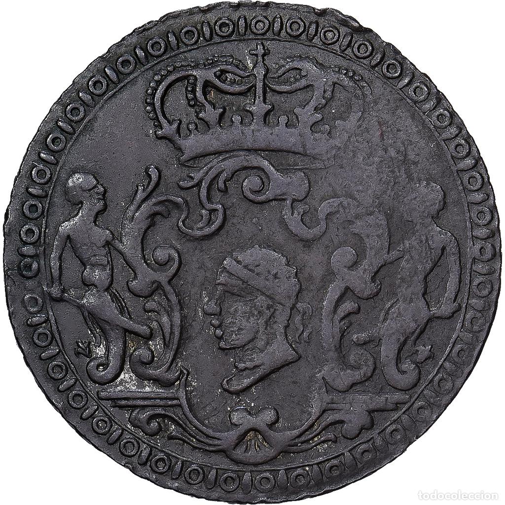 Monedas antiguas de Europa: [#1545172] Corsican Republic, Pascal Paoli, 4 Soldi, 1764, Murato, Vell&oacute;n, MBC+, Gadoury:7