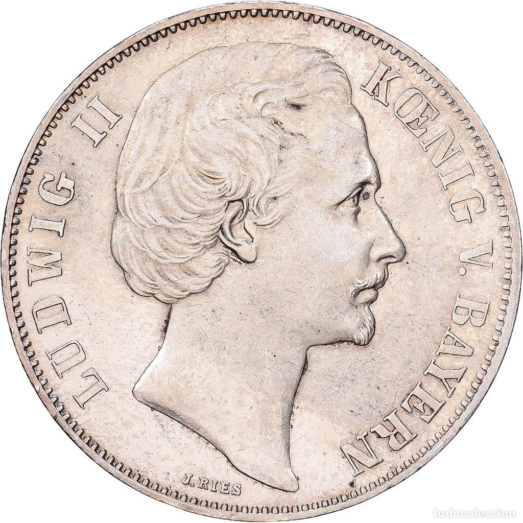 Monedas antiguas de Europa: [#1545068] Estados alemanes, Ludwig II, 1 Thaler, 1871, Munich, Plata, EBC, KM:889