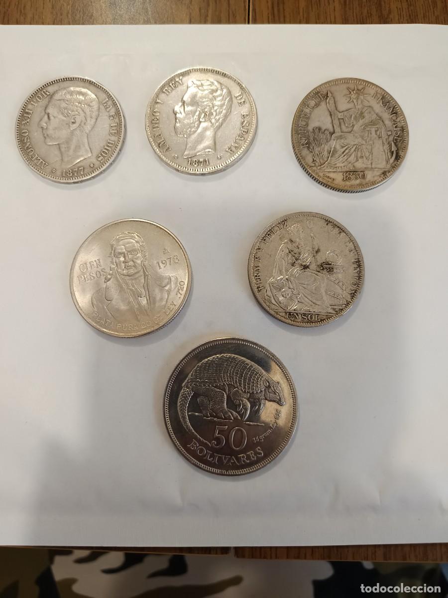 Monedas antiguas de Europa: Lote de monedas plata