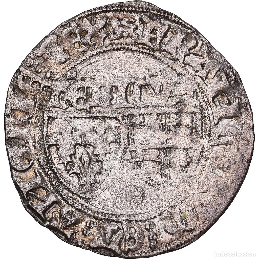 Monedas antiguas de Europa: [#1545061] Francia, Henri VI, Blanc aux &Eacute;cus, 1422-1453, Rouen, Vell&oacute;n, BC+, Duplessy:445
