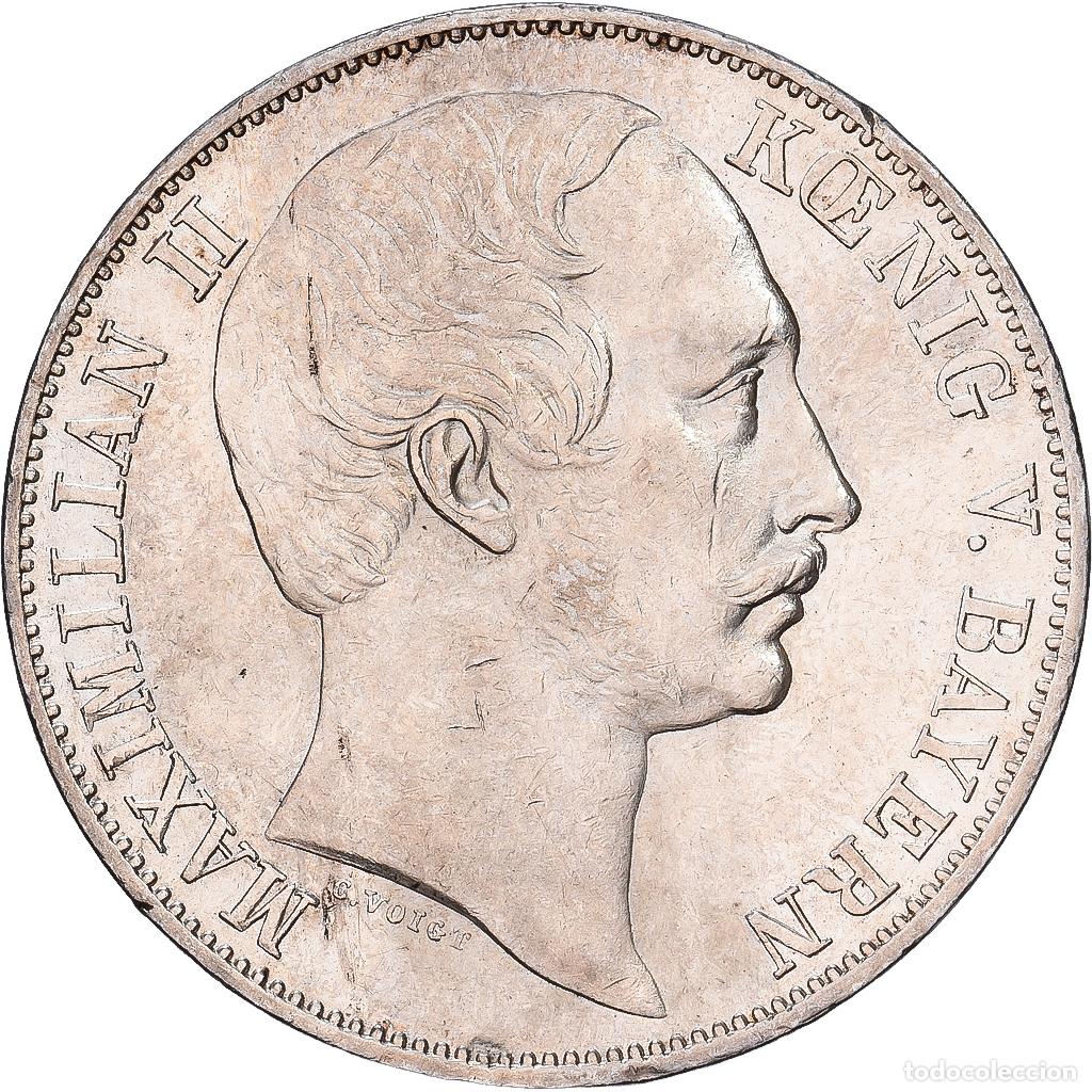 Monedas antiguas de Europa: [#1545084] Estados alemanes, Maximilian II, Vereinstaler, 1859, Munich, Plata, MBC+, KM:852
