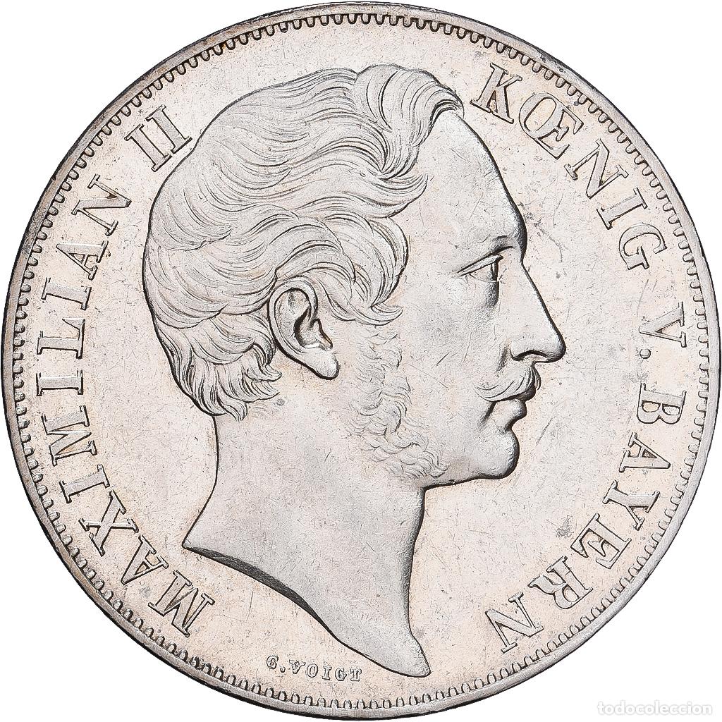 Monedas antiguas de Europa: [#1545089] Estados alemanes, Maximilian II, 2 Gulden, 1855, Munich, Plata, EBC, KM:848