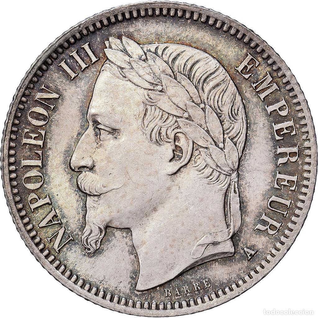 Monedas antiguas de Europa: [#1545021] Francia, Napoleon III, 1 Franc, 1868, Paris, Plata, EBC, Gadoury:463
