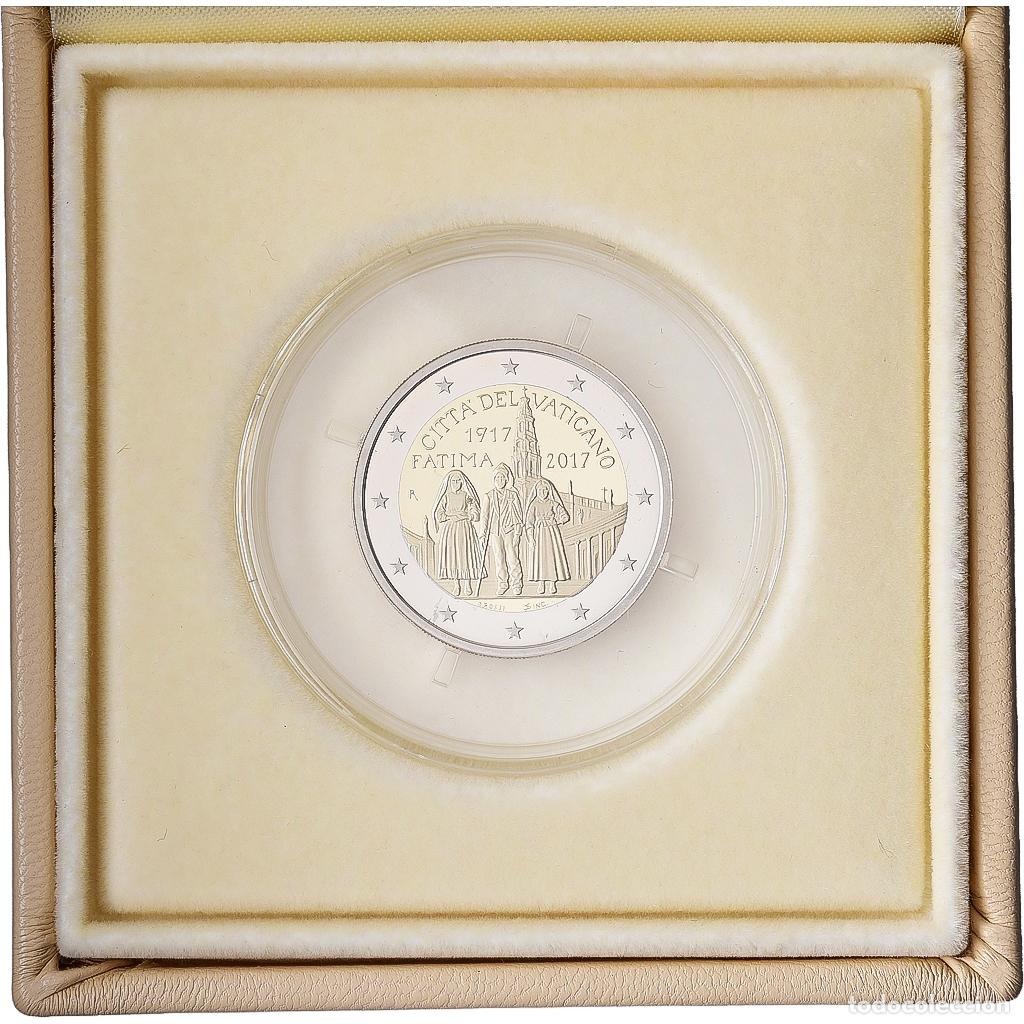 Monedas antiguas de Europa: [#1545132] CIUDAD DEL VATICANO, 2 Euro, Centenary of the Fatima apparitions, Prueba, 2017