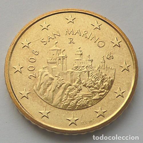 Monedas antiguas de Europa: 50 centimos de San Marino- Portugal-Alemania-Grecia- Italia