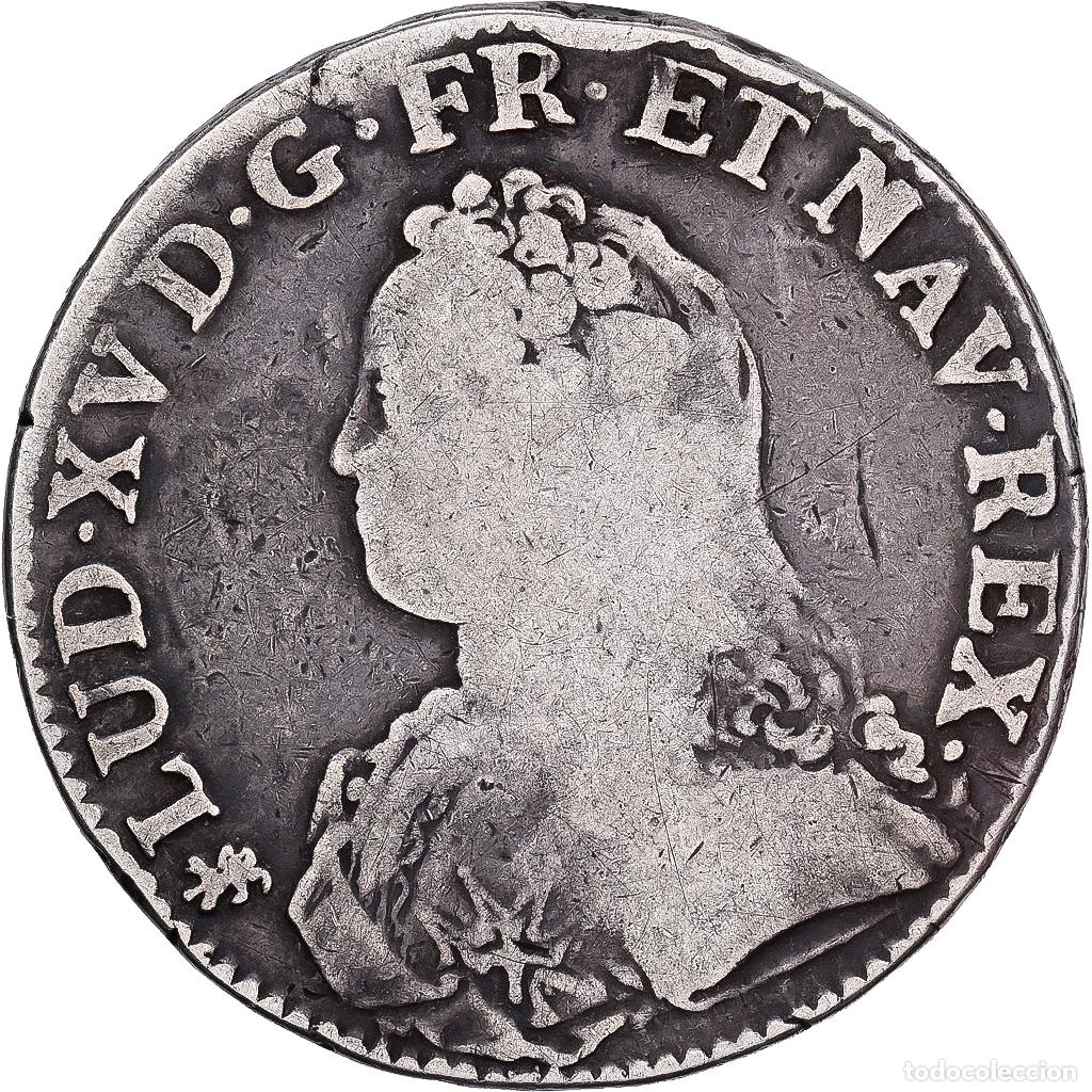 Monedas antiguas de Europa: [#1545037] Francia, Louis XV, Ecu aux branches d'olivier, Nantes, Plata, BC+