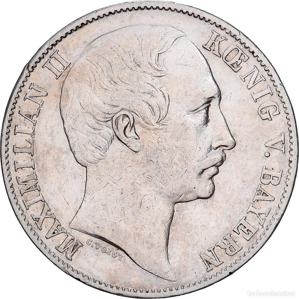 Monedas antiguas de Europa: [#1545085] Estados alemanes, Maximilian II, Vereinstaler, 1858, Munich, Plata, MBC, KM:852