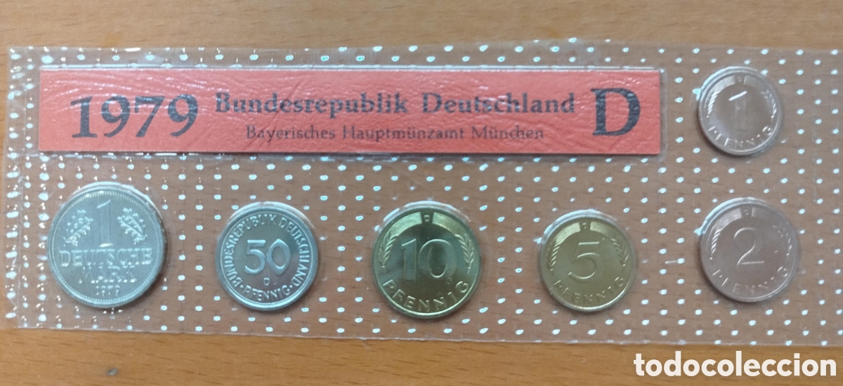 Monedas antiguas de Europa: Set Monedas Alemania 1979 D (M&uacute;nich)