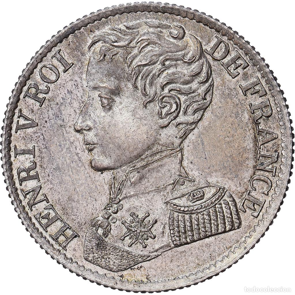 Monedas antiguas de Europa: [#1545022] Francia, Henri V, 1 Franc, 1831, Paris, Plata, EBC, Gadoury:451