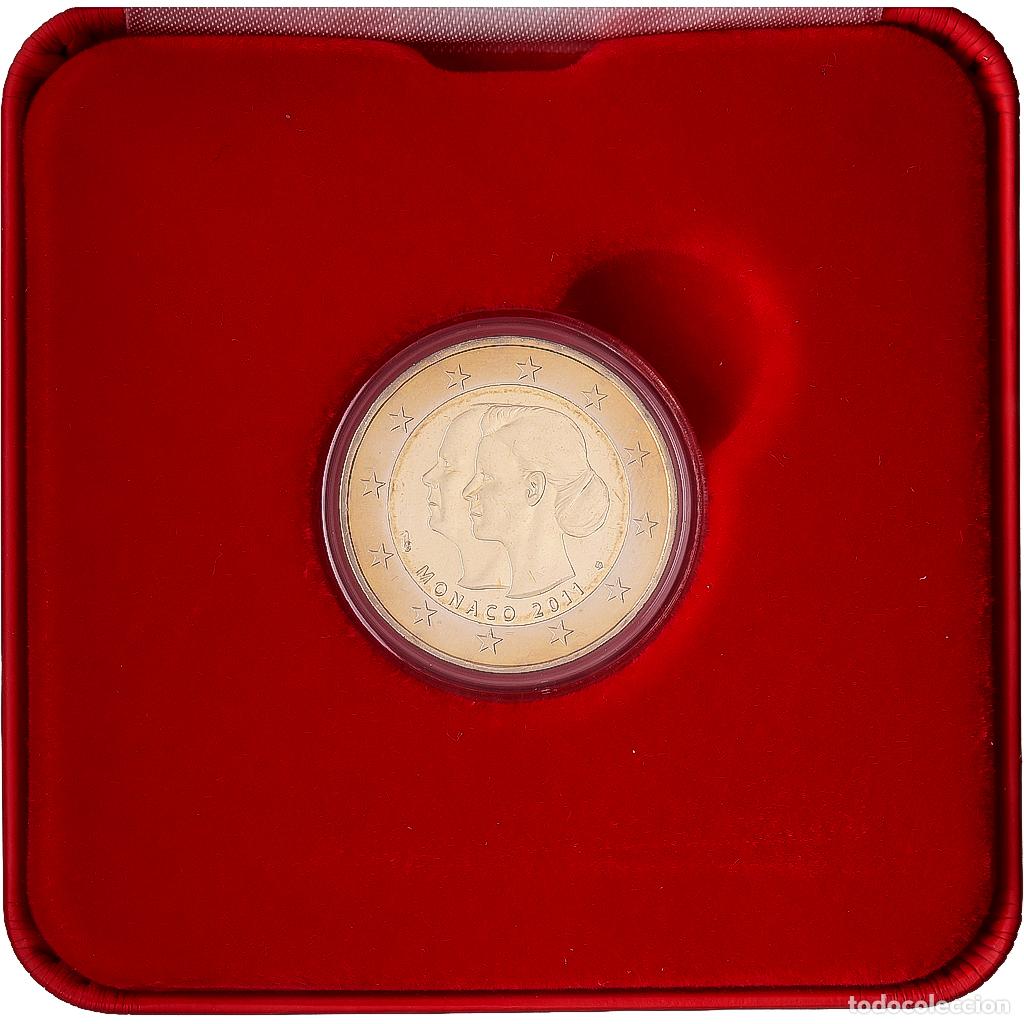 Monedas antiguas de Europa: [#1545000] M&oacute;naco, Albert II, 2 Euro, Royal Wedding, 2011, MDP, Bimet&aacute;lico, FDC, KM:196