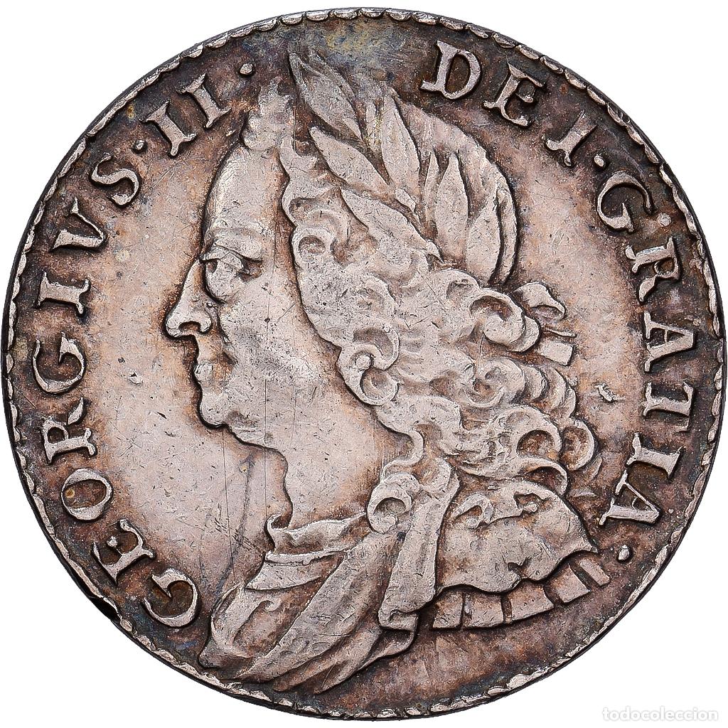 Monedas antiguas de Europa: [#1545027] Gran Breta&ntilde;a, George II, 6 Pence, 1757, London, Plata, EBC, KM:582