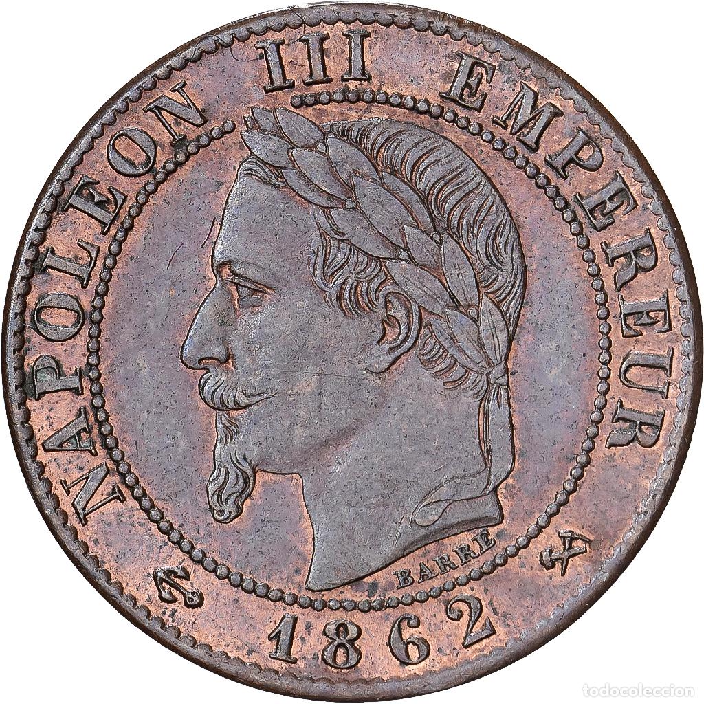 Monedas antiguas de Europa: [#1545123] Francia, Napoleon III, 1 Centime, 1862, Bordeaux, Bronce, SC