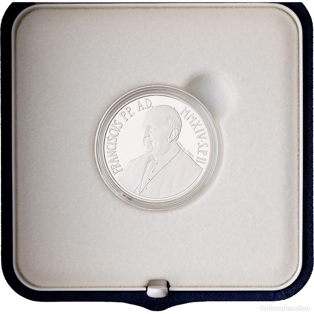 Monnaies anciennes de Europe: [#1545136] CIUDAD DEL VATICANO, Francis, 5 Euro, 40th World Day of Peace, Prueba, 2014