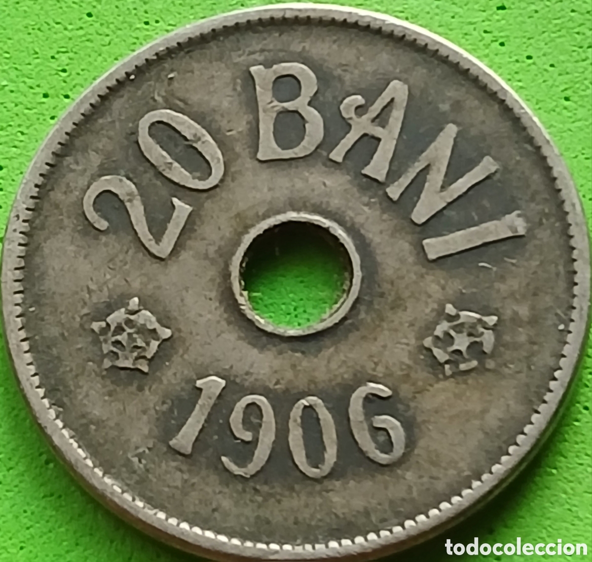Monnaies anciennes de Europe: Ruman&iacute;a 20 bani 1906 km#33 sin marca de ceca