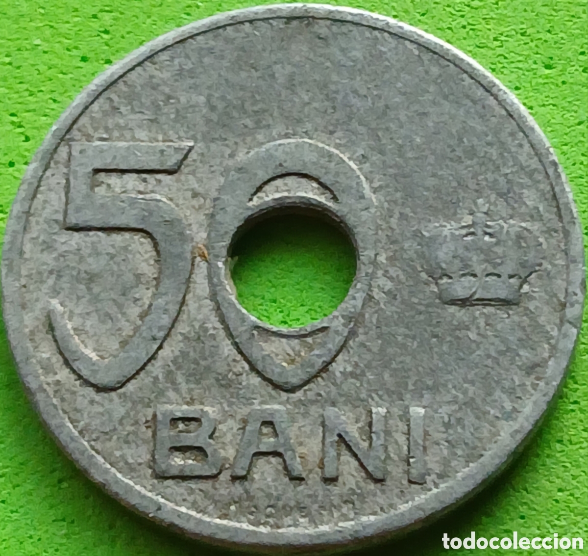 Alte M&uuml;nzen aus Europa: Ruman&iacute;a 50 bani 1921 km#45