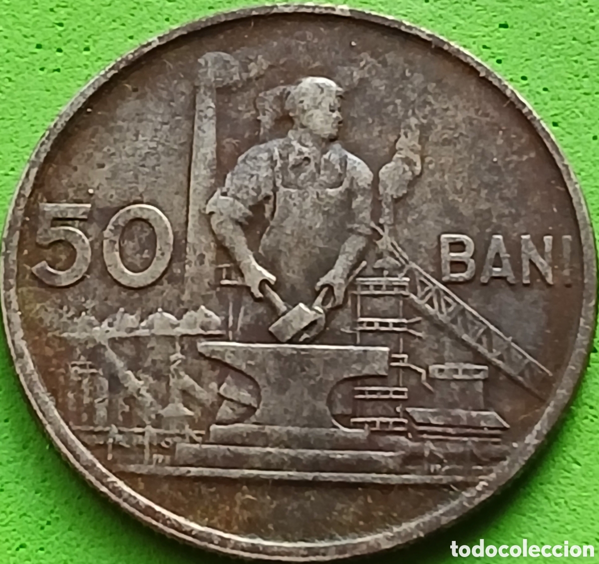 Monnaies anciennes de Europe: Ruman&iacute;a 50 bani 1955 km#86