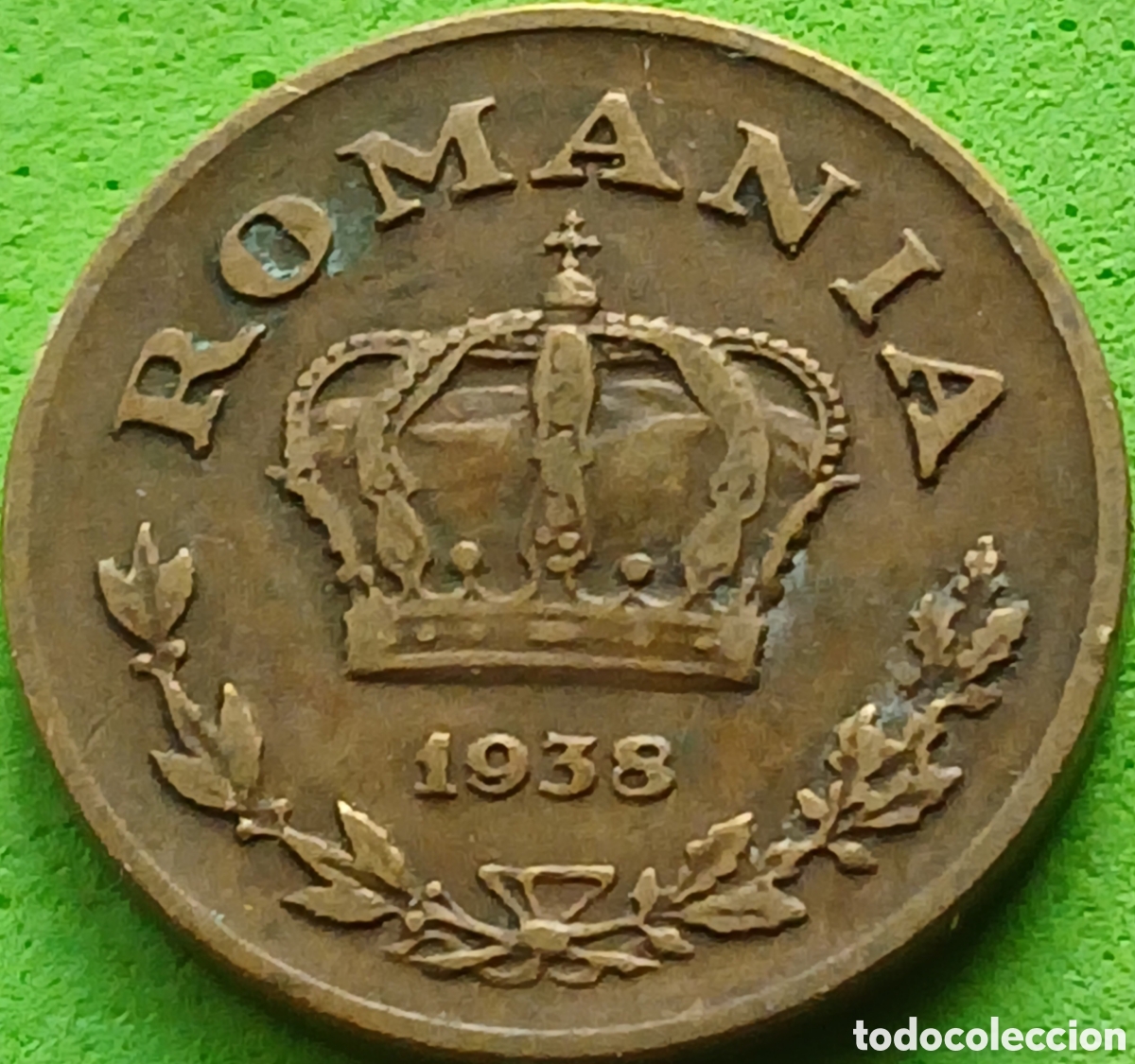 Monnaies anciennes de Europe: Ruman&iacute;a 1 leu 1938 km#56