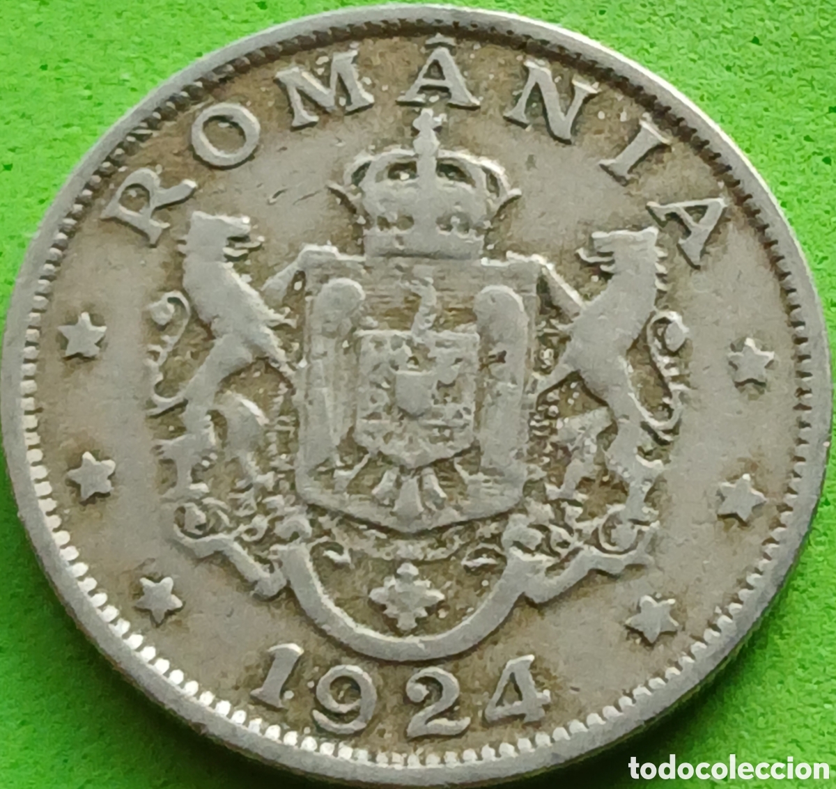 Monnaies anciennes de Europe: Ruman&iacute;a 2 lei 1924 km#47