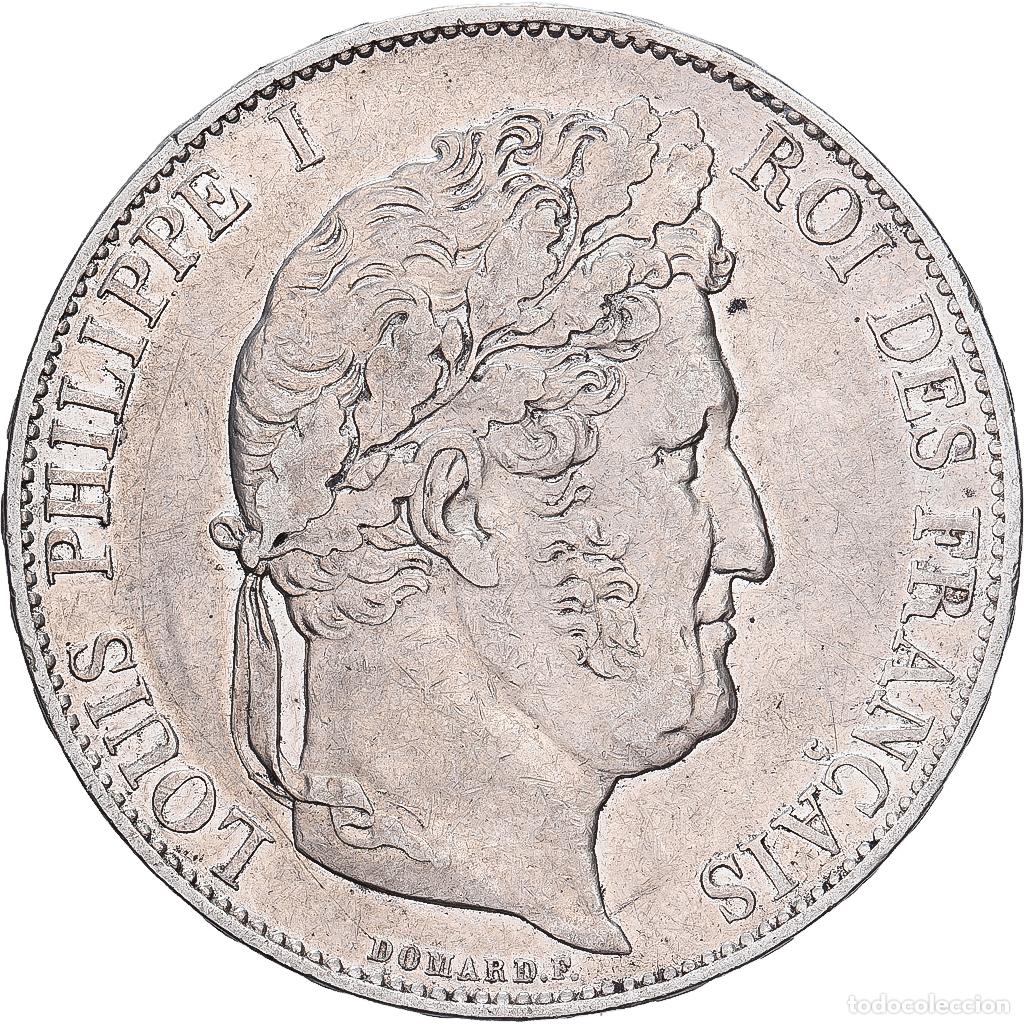 Monedas antiguas de Europa: [#1117852] Francia, Louis-Philippe, 5 Francs, 1847, Paris, MBC, Plata, KM:749.1