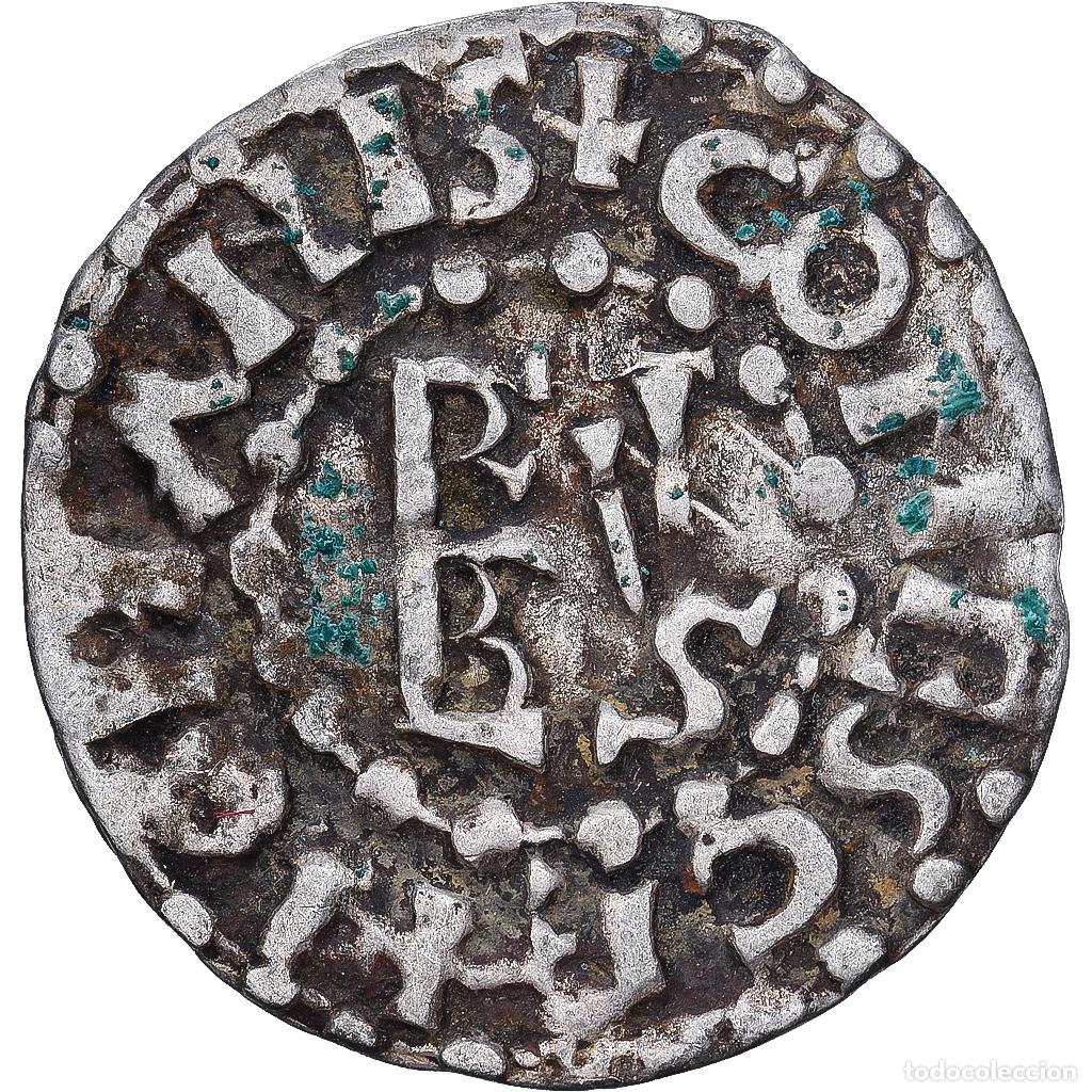 Moedas antigas da Europa: [#1545225] Francia, Herbert I, Denarius, c. 1015-1030, Plata, MBC, Boudeau:171