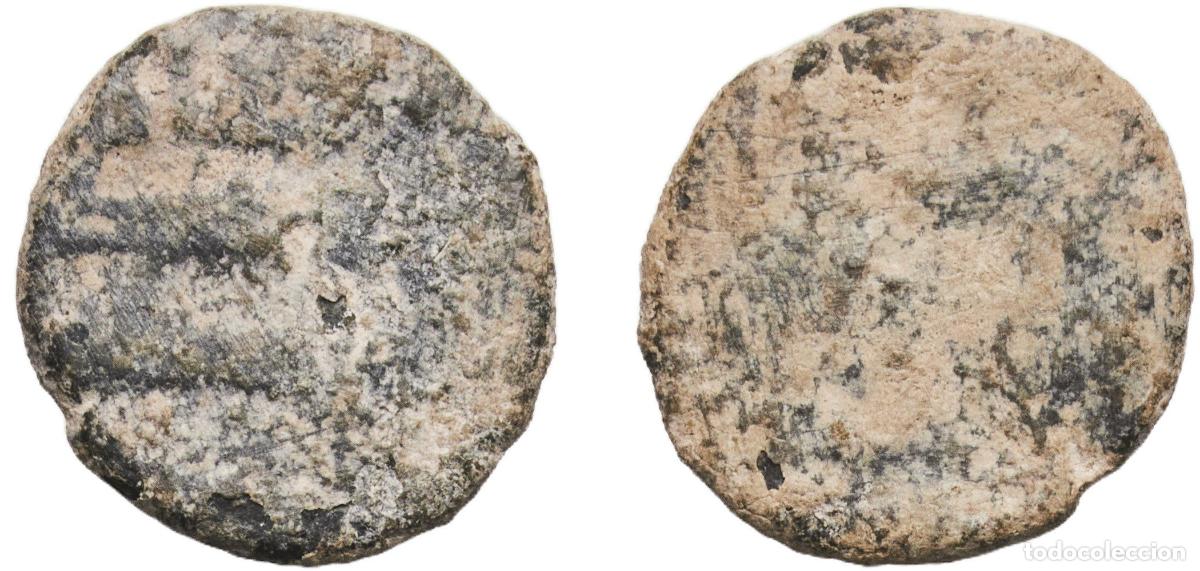 Moedas antigas da Europa: Islamic states 7th - 9th Centuries 1 Falus Copper 1.58g VF
