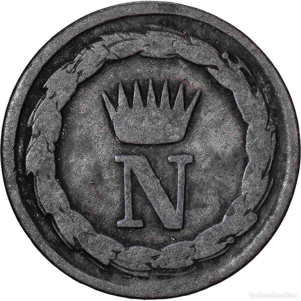 Old Coins of Europe: [#1545120] Italia, Napoleon I, 10 Centimes, 1810, Milan, Vell&oacute;n, BC+, Gadoury:IT19