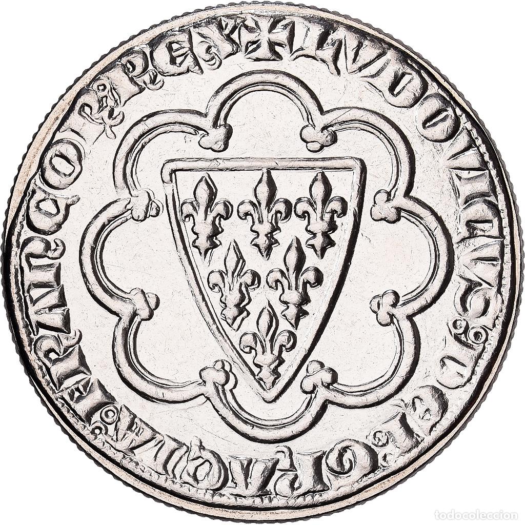 Moedas antigas da Europa: [#1545164] Francia, 5 Francs, L&rsquo;&Eacute;cu de Saint Louis, 2000, MDP, Cupronickel, SC, KM:1224