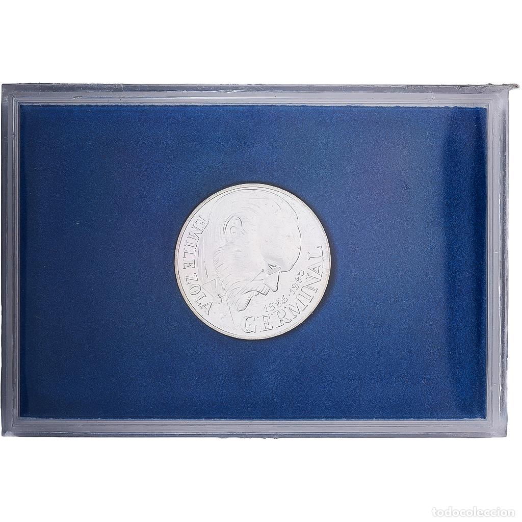 Moedas antigas da Europa: [#1545265] Francia, 100 Francs, &Eacute;mile Zola - Germinal, 1985, MDP, BU, Plata, FDC