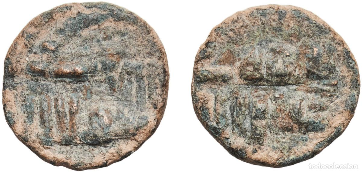 Moedas antigas da Europa: Islamic states 7th - 9th Centuries 1 Falus Copper 2.77g VF