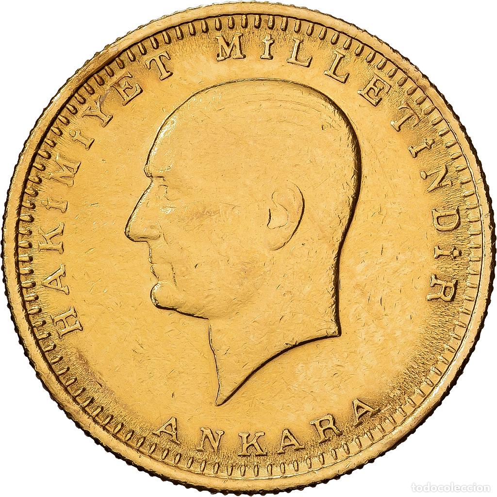 Monedas antiguas de Europa: [#1509954] Turqu&iacute;a, 100 Kurush, Undated (1967), Oro, BC+, KM:855